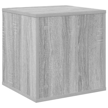 vidaXL Κουτί Άλμπουμ Βινυλίου Γκρι Sonoma 37 x 36,5 x 38 εκ.