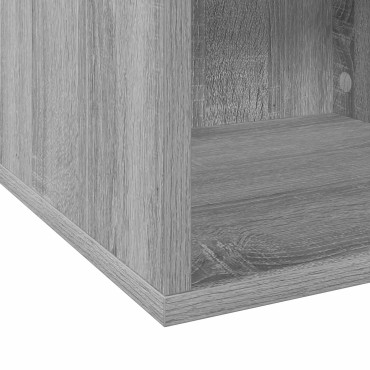 vidaXL Κουτί Άλμπουμ Βινυλίου Γκρι Sonoma 37 x 36,5 x 38 εκ.