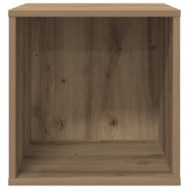 vidaXL Κουτί Άλμπουμ Βινυλίου 2 τμχ. Artisan Δρυς 37 x 36,5 x 38 εκ.
