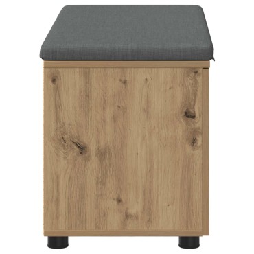 vidaXL Πάγκος Παπουτσιών με Μαξιλάρι Artisan Δρυς 80x38x46cm 1 τεμ.