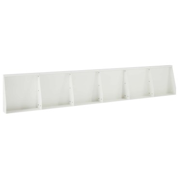 vidaXL Τοίχος Στήριξης 6 τμχ. 40 x 12 x 30 εκ. Ατσάλι Λευκό
