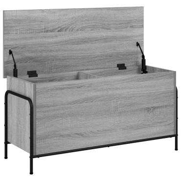 vidaXL Κουτί αποθήκευσης Γκρι Sonoma 80x40x49,5 εκ