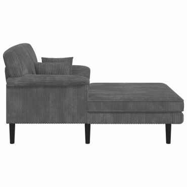 vidaXL Ανάκλιντρο Ανοιχτό γκρι Βελούδο 101x174x90cm 1 τεμ.