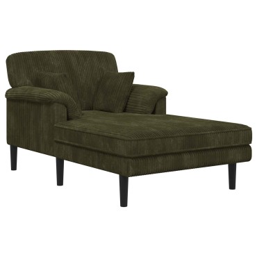 vidaXL Ανάκλιντρο Πράσινο Βελούδο 101x174x90cm 1 τεμ.