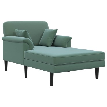 vidaXL Ανάκλιντρο Θαλασσί Βελούδο 101x174x90cm 1 τεμ.