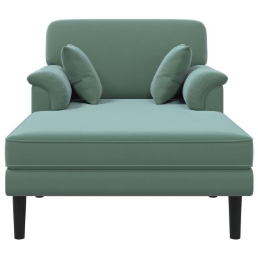 vidaXL Ανάκλιντρο Θαλασσί Βελούδο 101x174x90cm 1 τεμ.