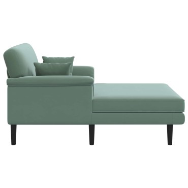 vidaXL Ανάκλιντρο Θαλασσί Βελούδο 101x174x90cm 1 τεμ.