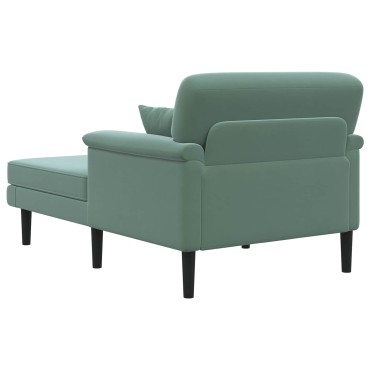 vidaXL Ανάκλιντρο Θαλασσί Βελούδο 101x174x90cm 1 τεμ.