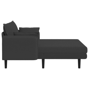 vidaXL Μεγάλο ανάκλιντρο Σκούρο Γκρι Μπουκλέ 114x173x86cm