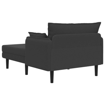 vidaXL Μεγάλο ανάκλιντρο Σκούρο Γκρι Μπουκλέ 114x173x86cm