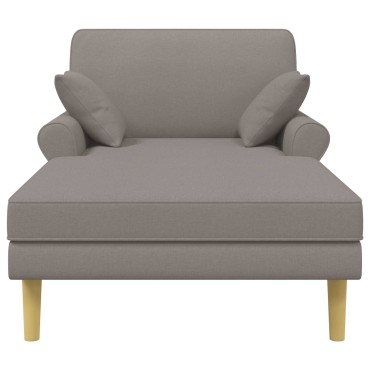vidaXL Ανάκλιντρο Taupe Ύφασμα 106x174x86cm 1 τεμ.