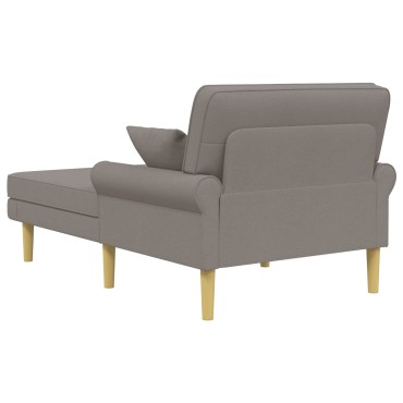 vidaXL Ανάκλιντρο Taupe Ύφασμα 106x174x86cm 1 τεμ.
