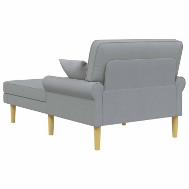 vidaXL Ανάκλιντρο Ανοιχτό γκρι Ύφασμα 106x174x86cm 1 τεμ.