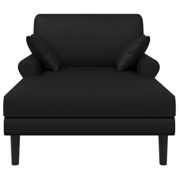 vidaXL Ανάκλιντρο Μαύρο Τεχνητό δέρμα 106x174x86cm 1 τεμ.