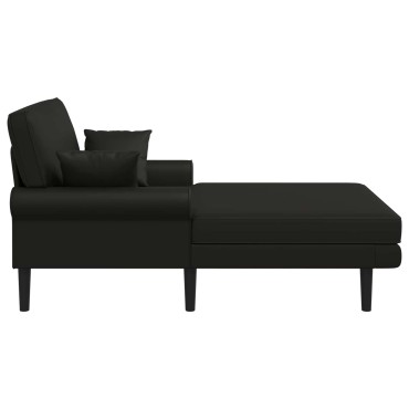 vidaXL Ανάκλιντρο Μαύρο Τεχνητό δέρμα 106x174x86cm 1 τεμ.