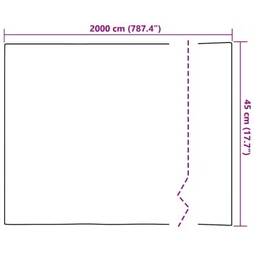 vidaXL Στατική μεμβράνη για παράθυρα 45 x 2000 cm PVC