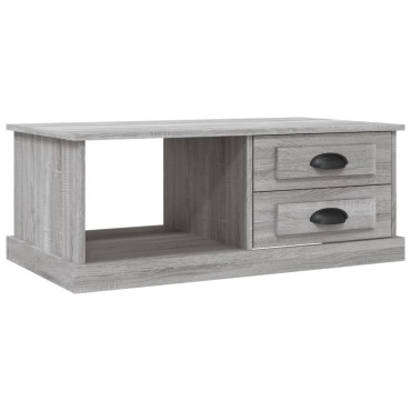vidaXL Τραπεζάκι Σαλονιού Γκρι Sonoma 90x50x35cm Επεξεργασμένο Ξύλο 1 τεμ.