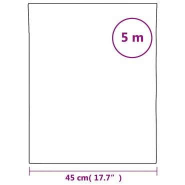 vidaXL Μεμβράνη Παραθύρου Αντιστ. Αμμοβ. Λευκό 45x500 εκ PVC