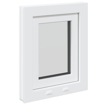 vidaXL Εσωτερικό Χρώμα Παραθύρου Υπόγειου Λευκό RISOR 40 x 60 cm