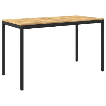 vidaXL Τραπέζι μπαρ κήπου NAARDEN Λευκό και Μαύρο 180x88,5x105 εκ 1 τεμ.