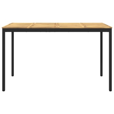 vidaXL Τραπέζι μπαρ κήπου NAARDEN Λευκό και Μαύρο 180x88,5x105 εκ 1 τεμ.