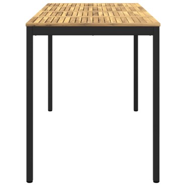 vidaXL Τραπέζι μπαρ κήπου NAARDEN Λευκό και Μαύρο 180x88,5x105 εκ 1 τεμ.