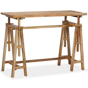 vidaXL Γραφείο Σχεδιαστήριο 116x50x76cm από Μασίφ Ξύλο Μάνγκο 1 τεμ.