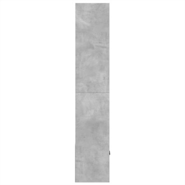 vidaXL Βιβλιοθήκη Γκρι Σκυροδέματος 70x36x189cm Επεξεργ. Ξύλο 1 τεμ.