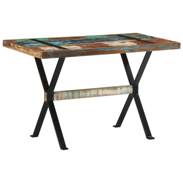vidaXL Τραπεζαρία 120x60x76cm από Μασίφ Ανακυκλωμένο Ξύλο 1 τεμ.