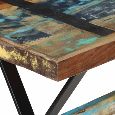 vidaXL Τραπεζαρία 120x60x76cm από Μασίφ Ανακυκλωμένο Ξύλο 1 τεμ.