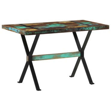 vidaXL Τραπεζαρία 120x60x76cm από Μασίφ Ανακυκλωμένο Ξύλο 1 τεμ.