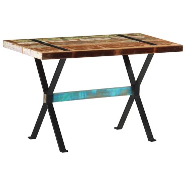 vidaXL Τραπεζαρία 120x60x76cm από Μασίφ Ανακυκλωμένο Ξύλο 1 τεμ.