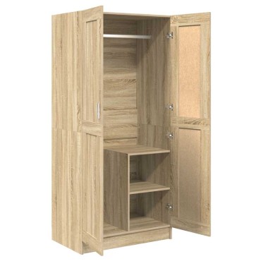 vidaXL Ντουλάπα Sonoma Δρυς 82,5x51,5x180cm από Επεξ. Ξύλο 1 τεμ.
