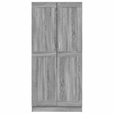vidaXL Ντουλάπα Γκρι Sonoma 82,5x51,5x180cm από Επεξεργασμένο Ξύλο 1 τεμ.