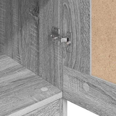 vidaXL Ντουλάπα Γκρι Sonoma 82,5x51,5x180cm από Επεξεργασμένο Ξύλο 1 τεμ.