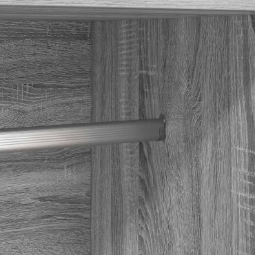 vidaXL Ντουλάπα Γκρι Sonoma 82,5x51,5x180cm από Επεξεργασμένο Ξύλο 1 τεμ.