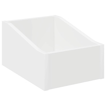 vidaXL Κουτί LP Λευκό 23 x 33 x 16 εκ. Επεξεργασμένο Ξύλο