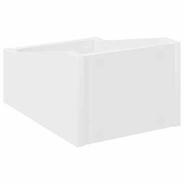 vidaXL Κουτί LP Λευκό 23 x 33 x 16 εκ. Επεξεργασμένο Ξύλο