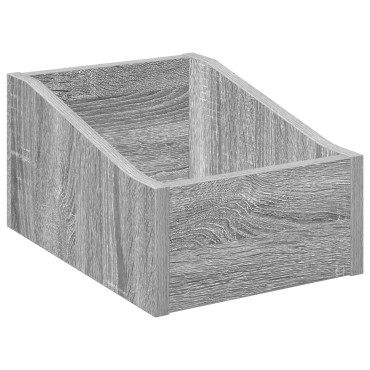 vidaXL Κουτί LP Γκρι Sonoma 23 x 33 x 16 εκ. Επεξεργασμένο Ξύλο