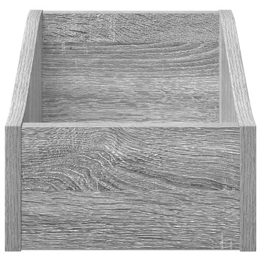 vidaXL Κουτί LP Γκρι Sonoma 23 x 33 x 16 εκ. Επεξεργασμένο Ξύλο
