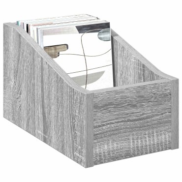 vidaXL Κουτί LP 2 τμχ. Γκρι Sonoma 18 x 32 x 18 εκ. Επεξεργασμένο Ξύλο