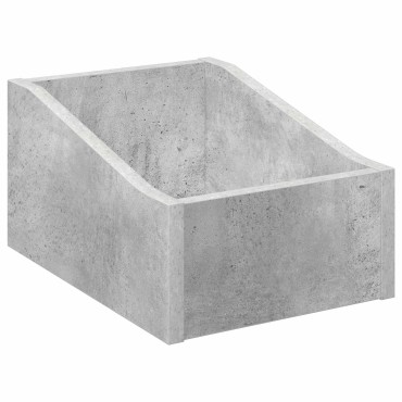 vidaXL Κουτί LP Γκρι Σκυροδέματος 23 x 33 x 16 εκ. Επεξεργασμένο Ξύλο