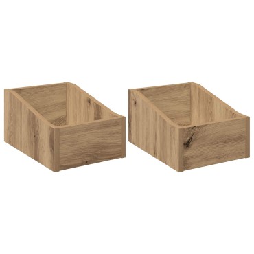 vidaXL Κουτί LP 2 τμχ. Artisan Δρυς 23 x 33 x 16 εκ.