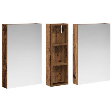 vidaXL Σετ Ντουλαπιών Μπάνιου 3 τεμ. 100x10,5x60,5 εκ
