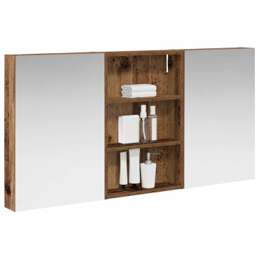 vidaXL Σετ Ντουλαπιών Μπάνιου 3 τεμ. 120x10,5x60,5 εκ