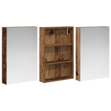 vidaXL Σετ Ντουλαπιών Μπάνιου 3 τεμ. 120x10,5x60,5 εκ