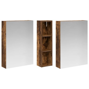 vidaXL Σετ Ντουλαπιών Μπάνιου 3 τεμ. 120x14,5x70 εκ