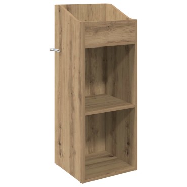 vidaXL Ντουλάπι δίσκων βινυλίου Artisan Δρυς 36x36x95,5 εκ 1 τεμ.