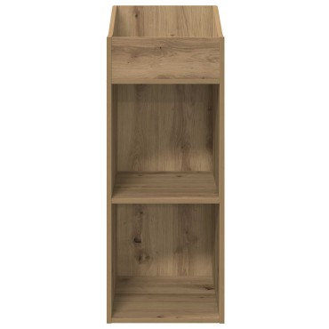 vidaXL Ντουλάπι δίσκων βινυλίου Artisan Δρυς 36x36x95,5 εκ 1 τεμ.