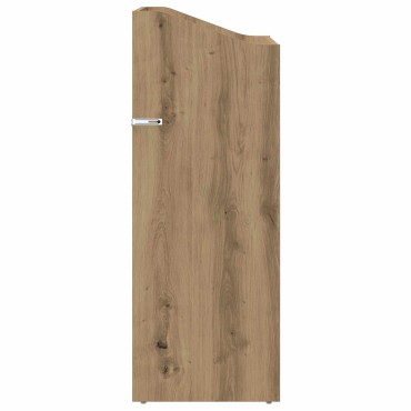 vidaXL Ντουλάπι δίσκων βινυλίου Artisan Δρυς 36x36x95,5 εκ 1 τεμ.